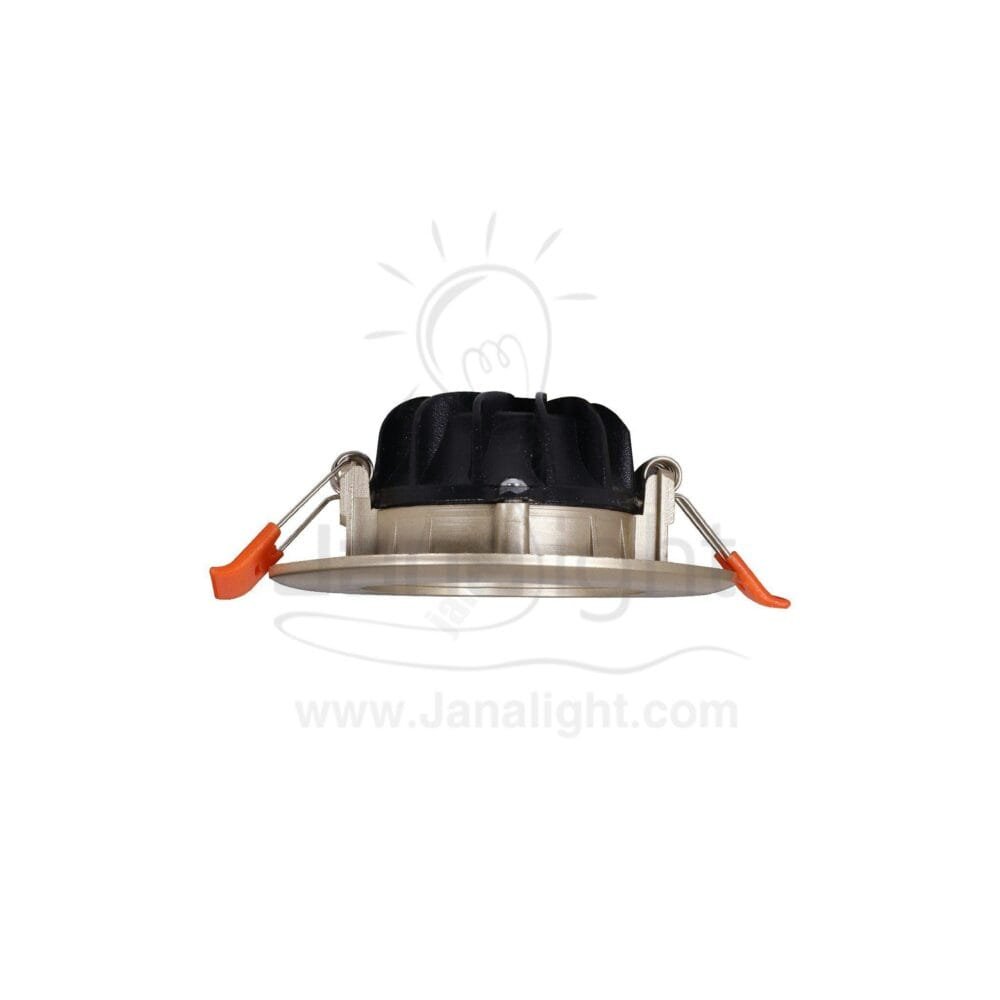 كشاف 7 وات كومبكت ابيض حلق شمباني جنى لايت plastic white compact 7 watt downlight